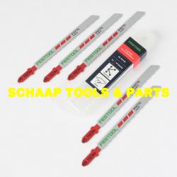 Decoupeerzaagblad kunststof massief of vezelversterkt materiaal HS 75/3 BI/5 per 5 verpakt | 204336